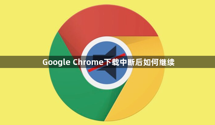 Google Chrome下载中断后如何继续1
