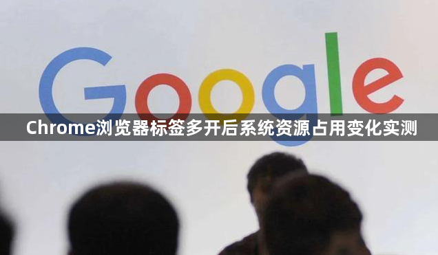 Chrome浏览器标签多开后系统资源占用变化实测1