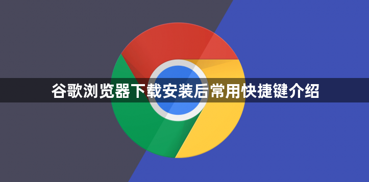 谷歌浏览器下载安装后常用快捷键介绍1